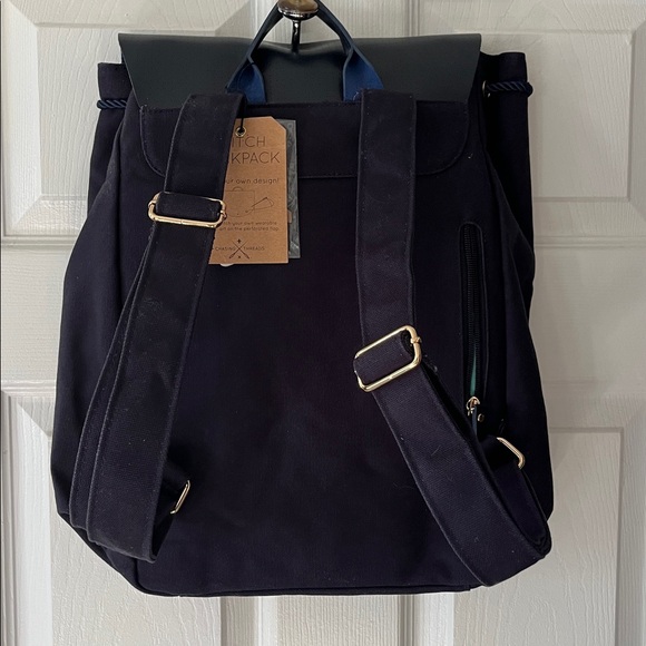 Chasing Threads Navy Backpack - Picture 2 of 7